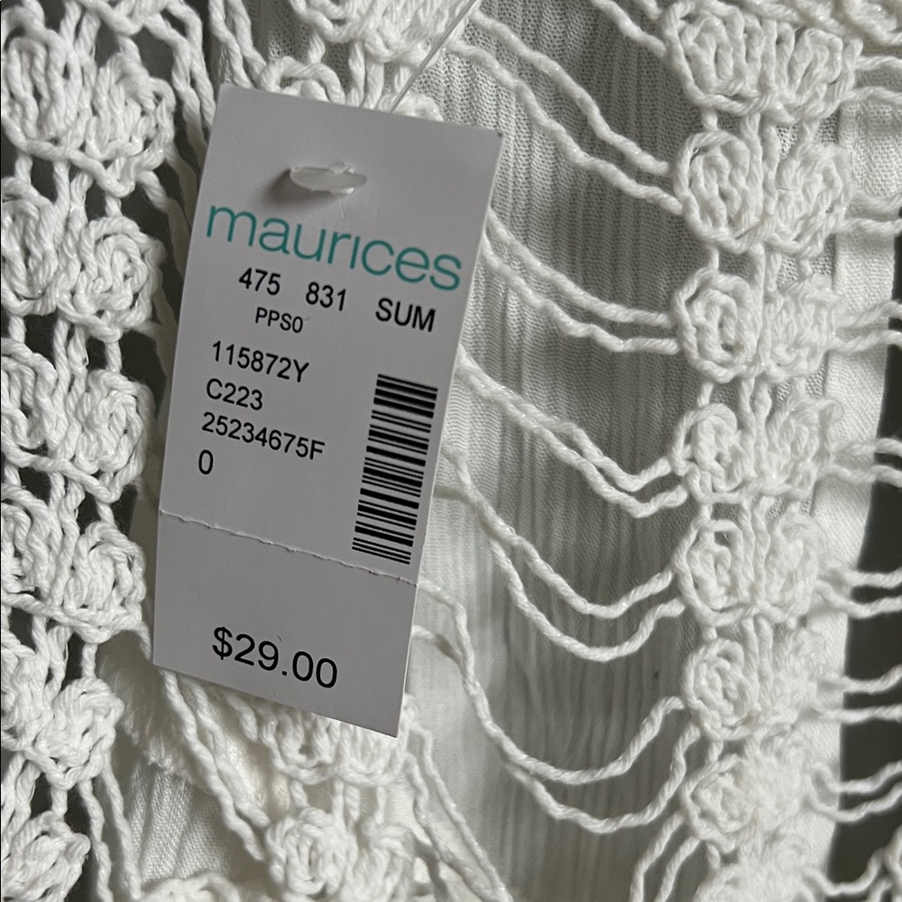 Maurices White Crochet Detail Blouse - Picture 3 of 8